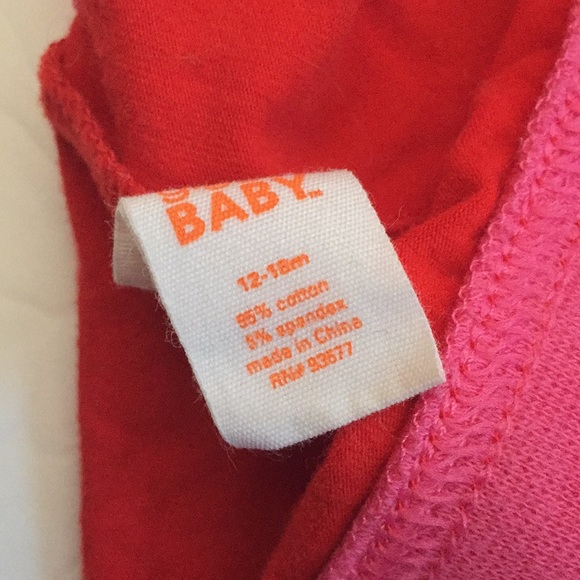 Baby red rollover sweatpants size 12-18 months - Picture 4 of 4